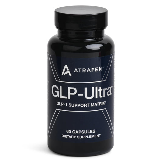 Atrafen GLP Ultra bottle close up showing premium packaging and metabolism support potential