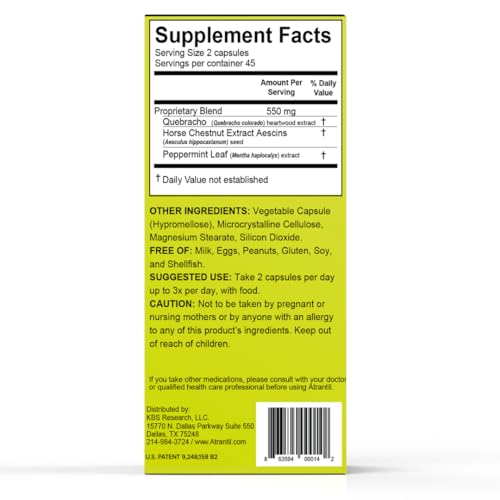 Atrantil capsules close-up, showcasing texture for comfortable digestion.