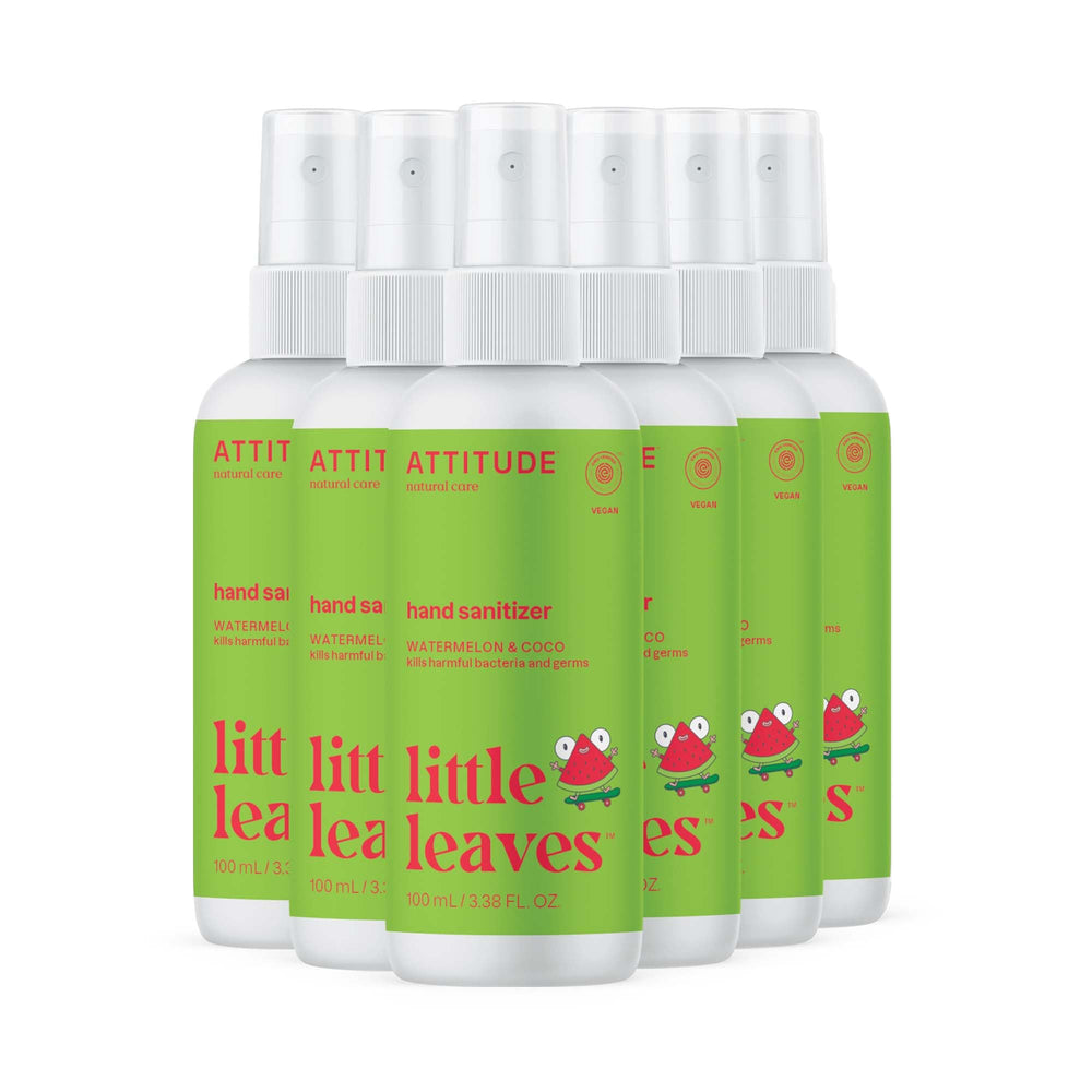 ATTITUDE hand sanitizer spray bottle pour for easy on-the-go sanitizing.