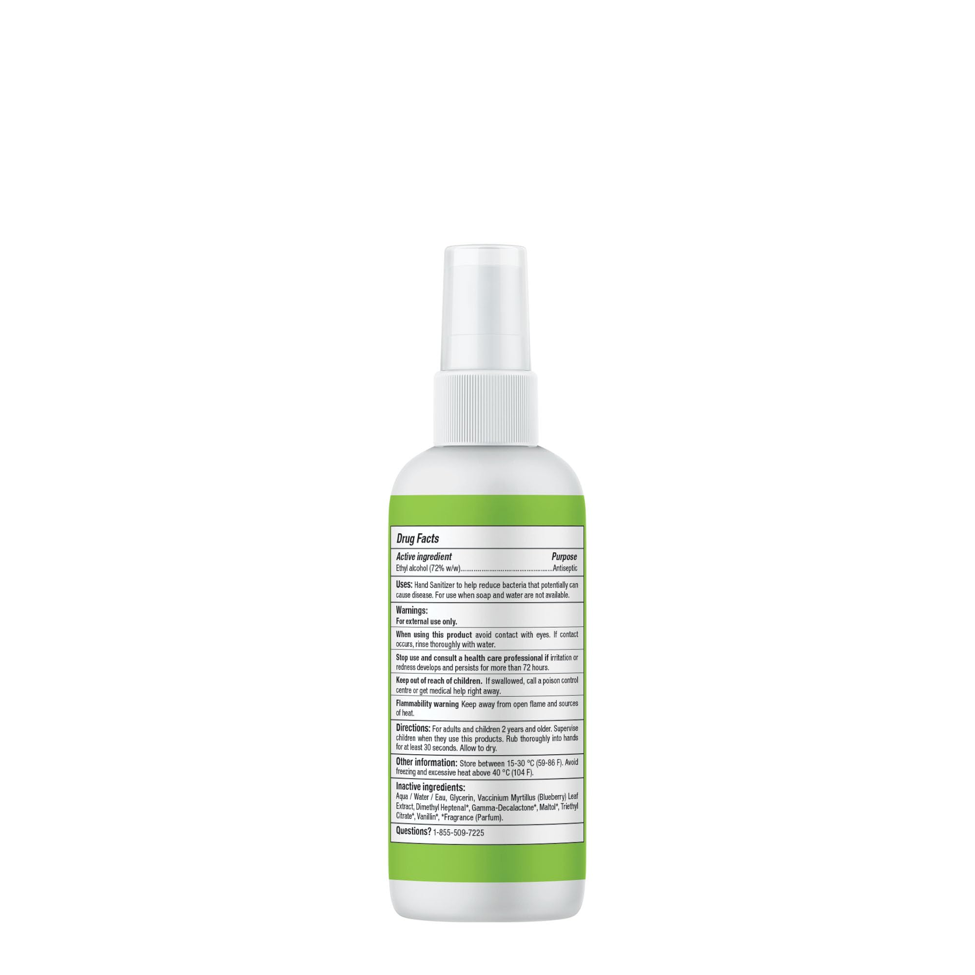 ATTITUDE hand sanitizer spray leaves hands soft and non-sticky after use.