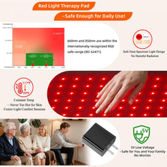 Atvxihegt 660nm red light supports skin refreshment and muscle relaxation.