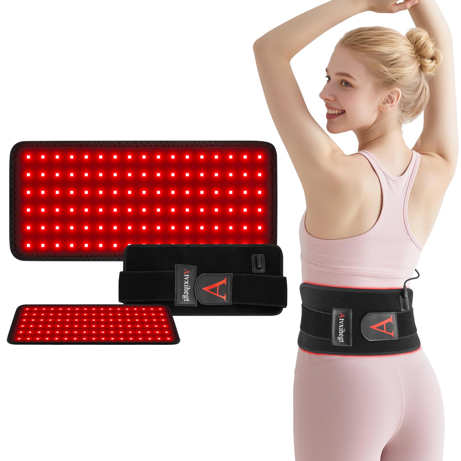 Atvxihegt red light therapy belt wrap for targeted comfort.