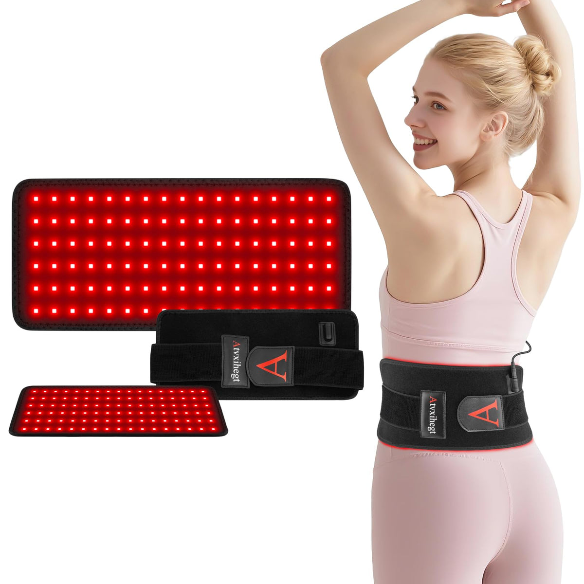 Atvxihegt red light therapy belt wrap for targeted comfort.