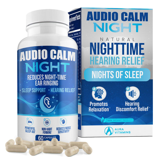 Audio Calm Night capsules close-up for a simple nightly ritual