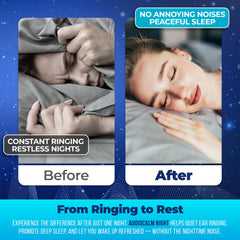Audio Calm Night in hand indicates a simple nightly routine