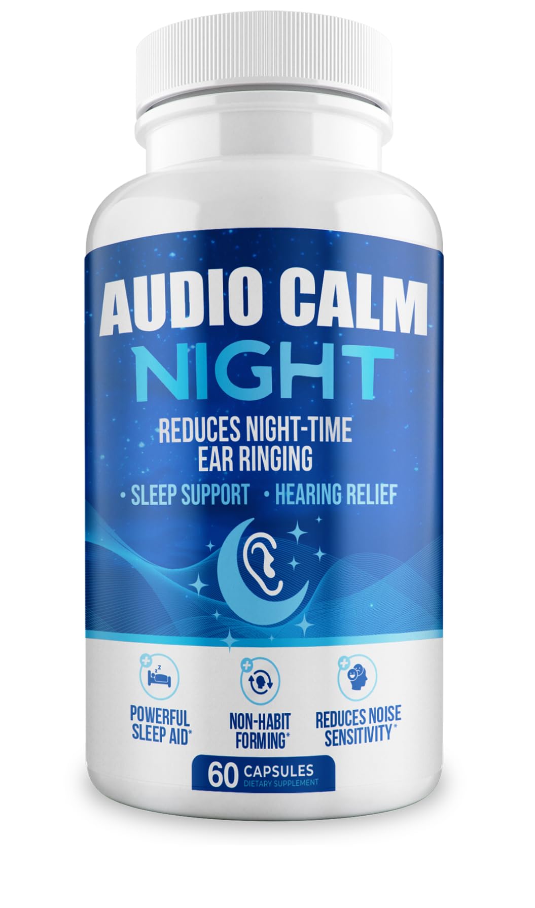 Audio Calm Night packaging with box indicating organic sleep support