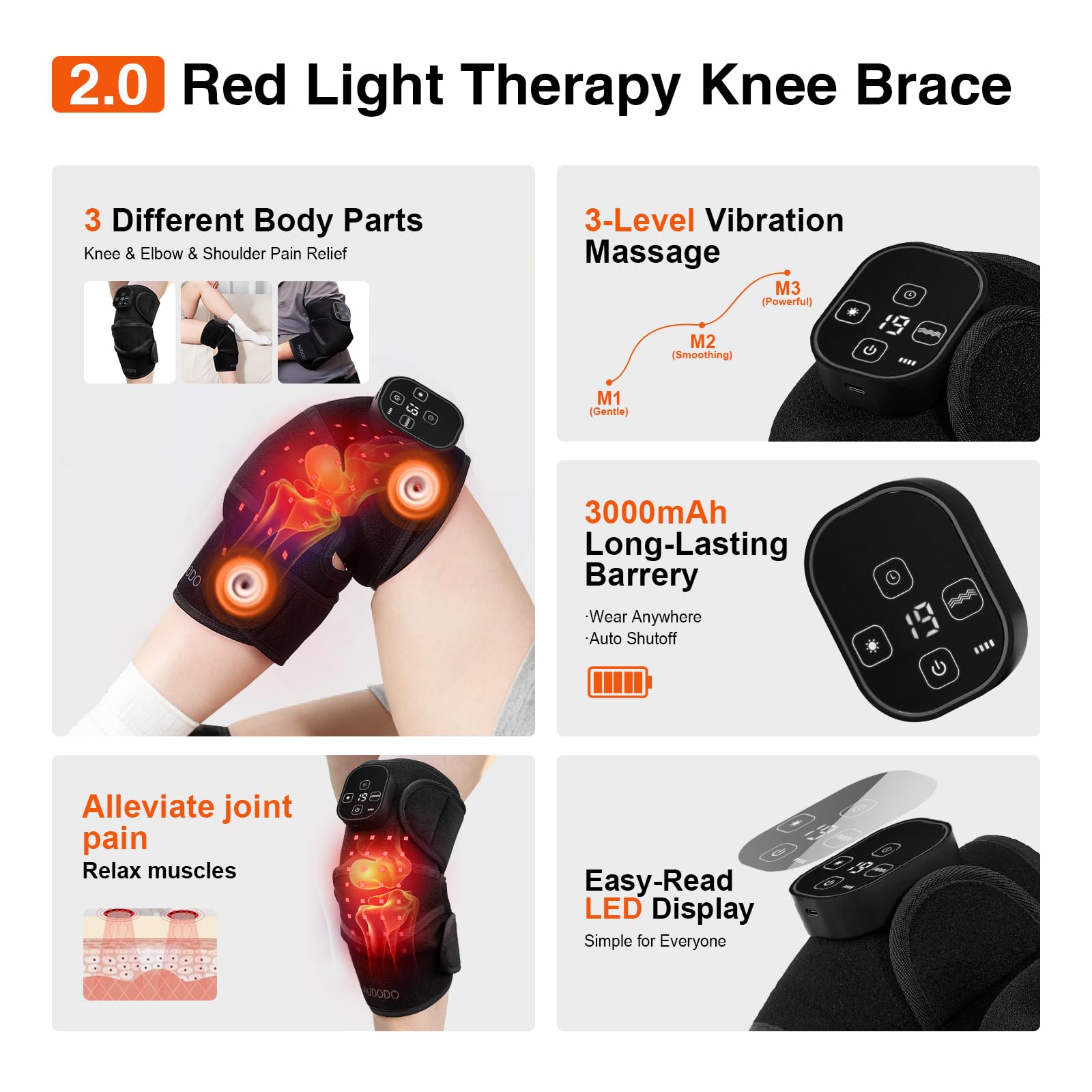AUDODO remote control for quick session adjustments during therapy.