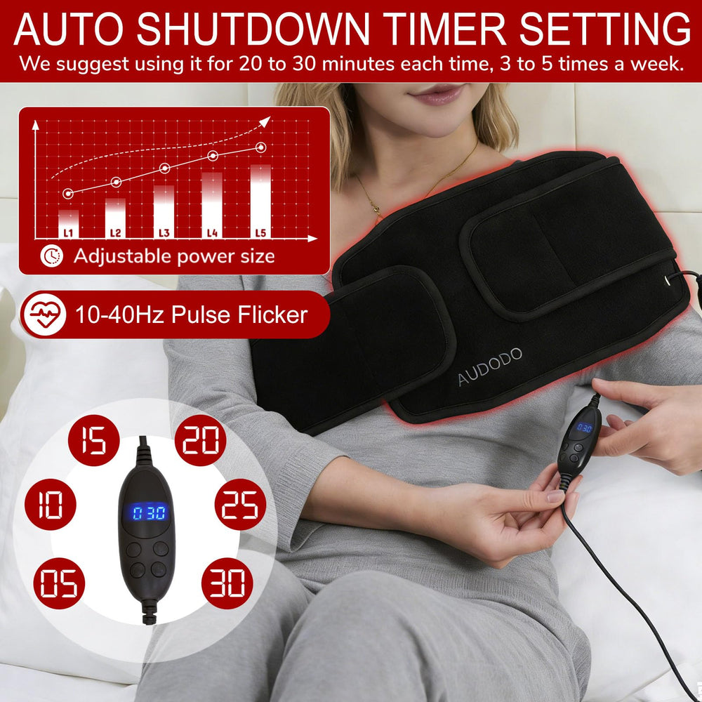 Audodo therapy pad with controller ready for customizable modes to suit different areas.