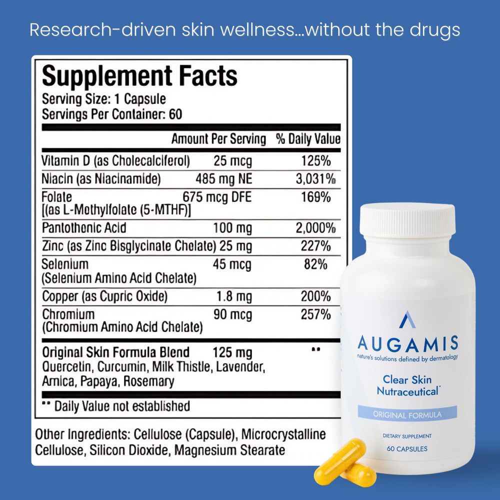 Augamis packaging box shown for at-home acne treatment