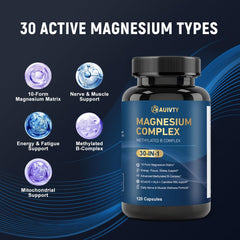 Auivty methylated B-complex in active forms supports energy metabolism.