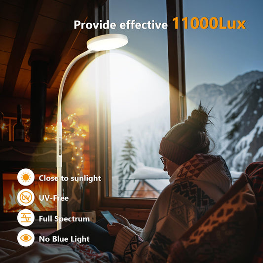 Aulaidik remote-control capability for convenient, hands-free operation of the therapy lamp