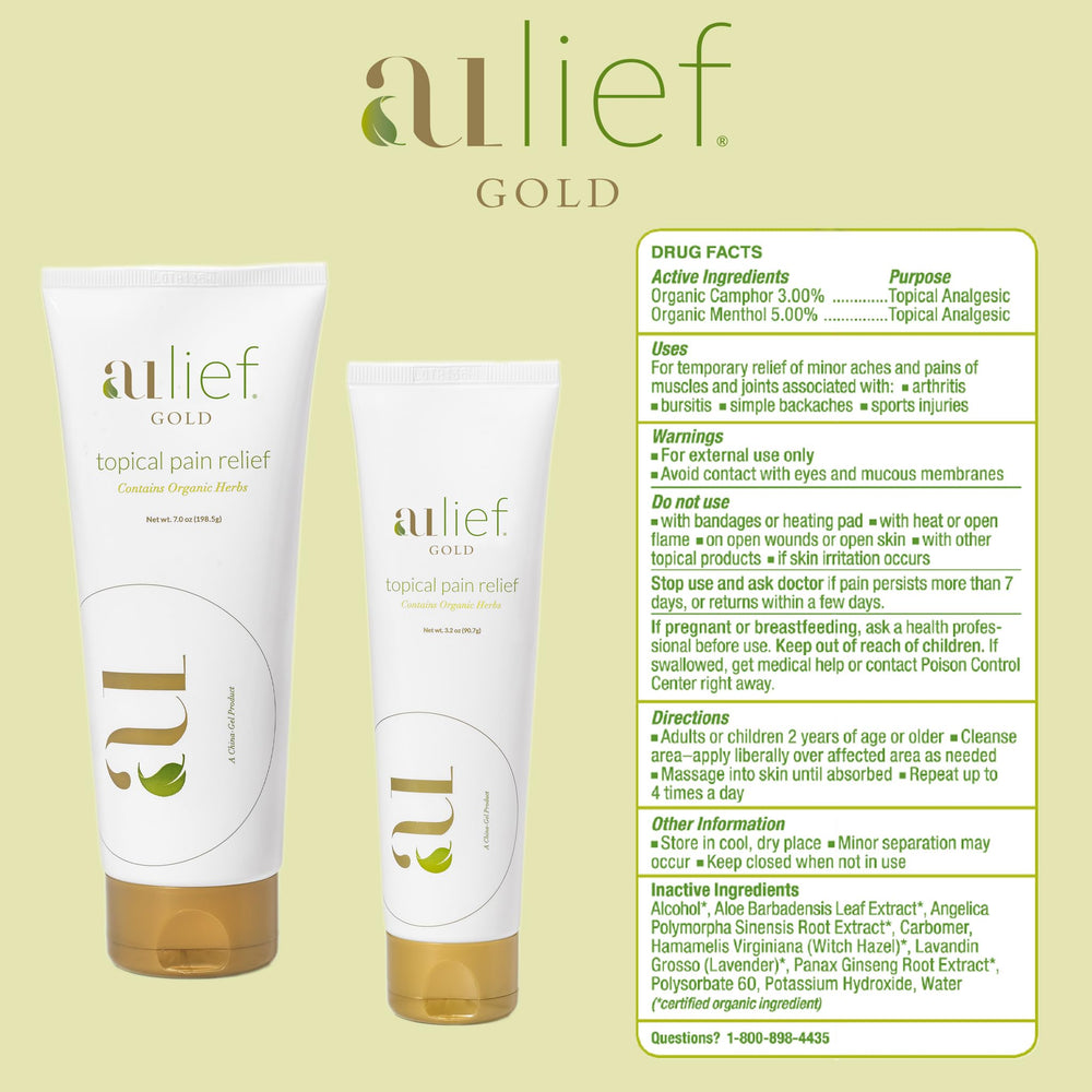 Aulief Gold herbal ingredients with ginseng and angelica