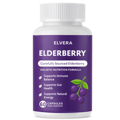 Aultink Elvera Elderberry Gut Support Complex bottle for daily immune support.