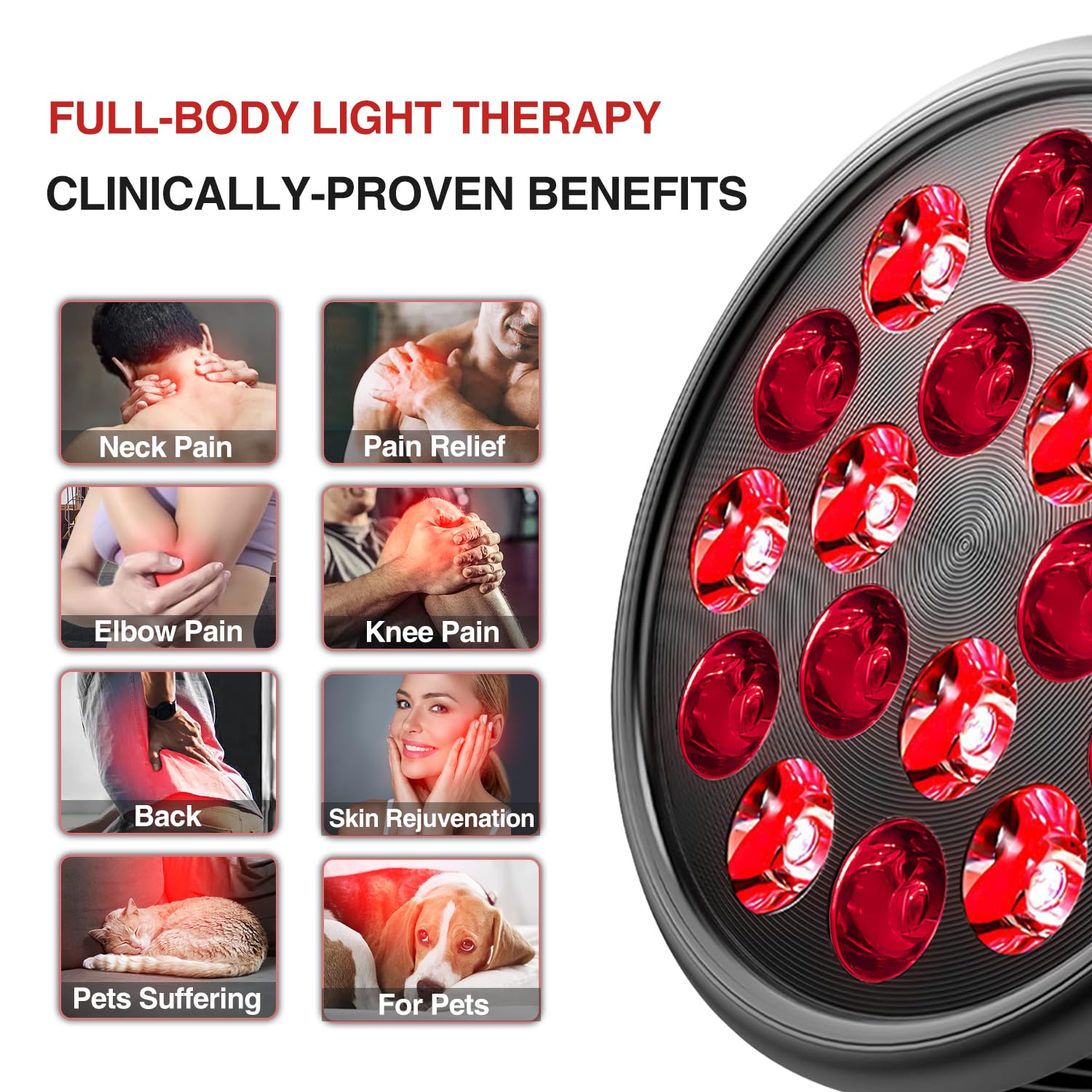 Aumtrly high irradiance LED lens delivering strong light for efficient sessions