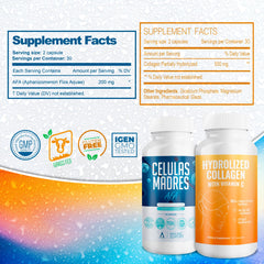 Aura Vitamins AFA stem cell ingredients visualizing natural wellness cues.