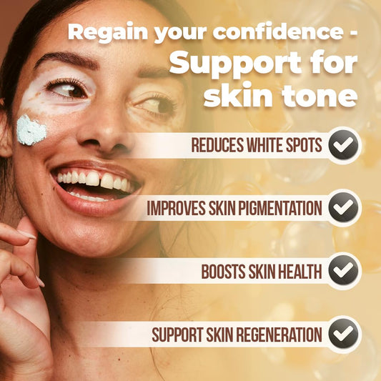 Dermawonder capsules close-up highlighting easy-to-swallow design.
