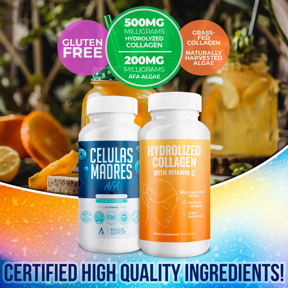 Aura Vitamins morning and evening formulas depicted for daily routine consistency.
