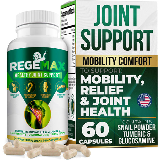 AURA VITAMINS REGEMAX bottle front supports joint comfort in daily life