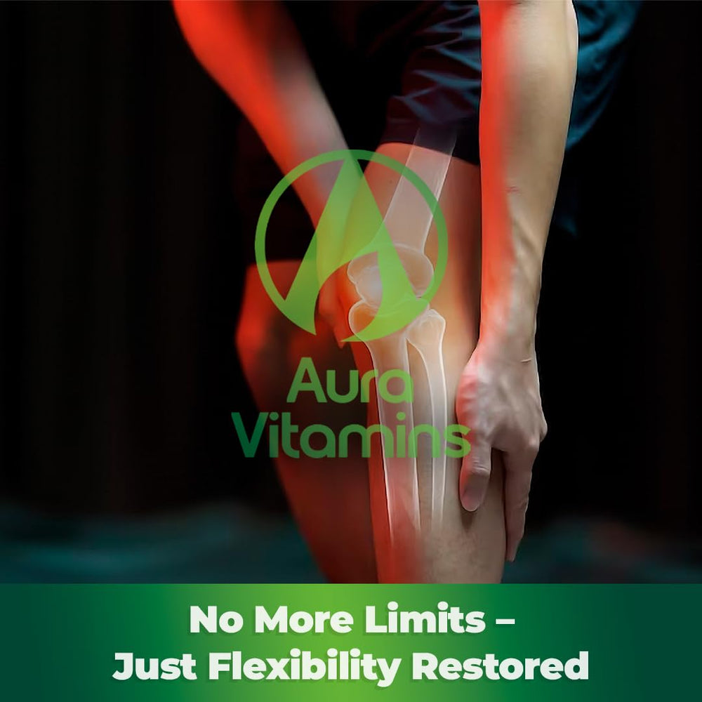 AURA VITAMINS REGEMAX bottle in lifestyle shot for daily joint care