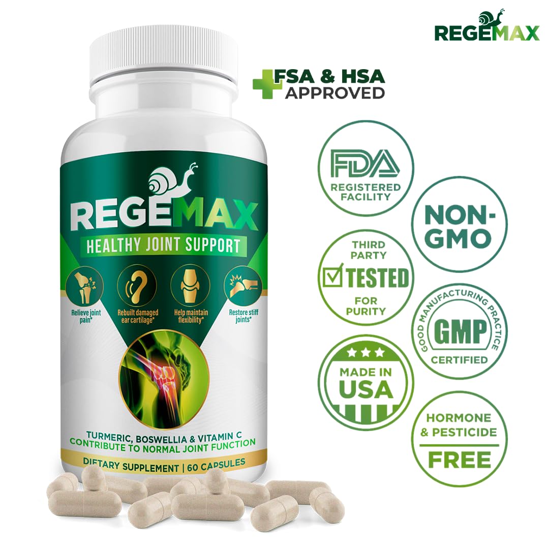 Regemax capsules close-up emphasizing easy daily use
