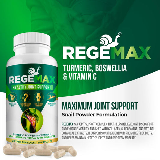 REGEMAX capsules close-up show easy-to-swallow daily use