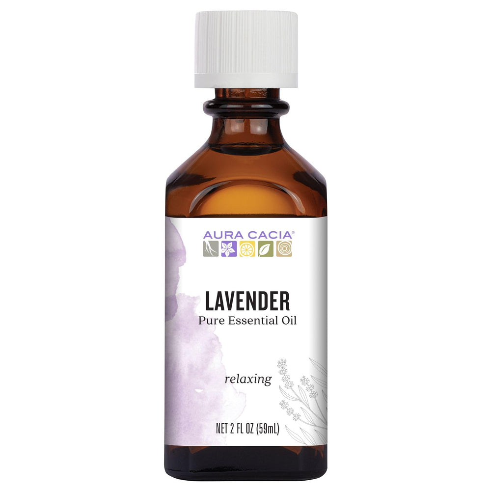 Aura Cacia Lavender Oil 2 oz bottle for diffusion and DIY blends