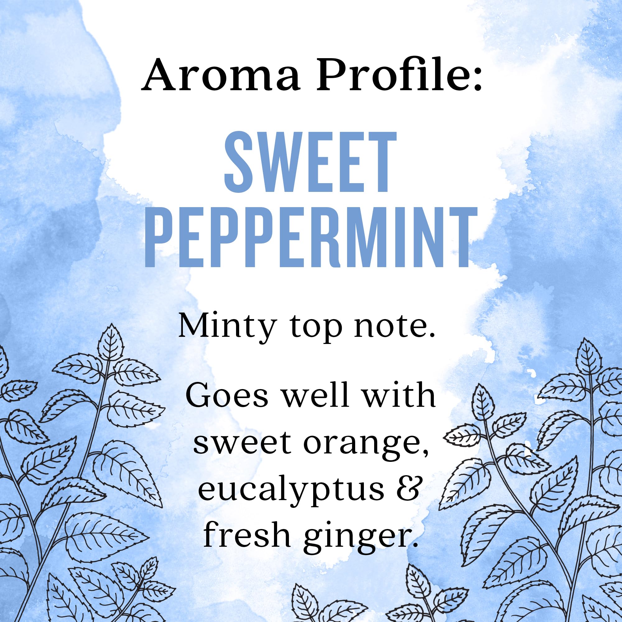Aura Cacia Sweet Peppermint Oil applied to massage oil for a refreshing rub.