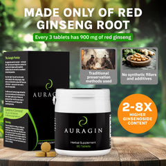 Auragin daily-use ritual image shows an easy way to incorporate ginseng