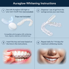 Auraglow enamel-safe whitening formula protects teeth while lifting stains