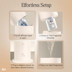 Aura House brushed aluminum diffuser combines durability with modern style
