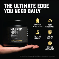 Aurascend Magnum Mode gym bag scene with capsules ready for workouts