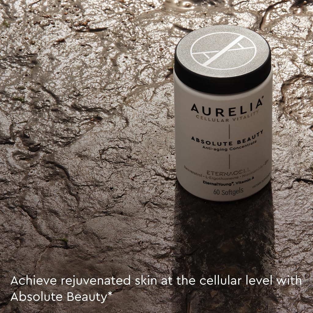 AURELIA Absolute Beauty in-use scene implies daily renewal and smoother texture.