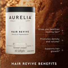 AURELIA Hair Revive capsules, convenient daily nourishment for hair growth.