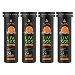 Auric liver-support tablets bottle, highlighting a plant-based detox option.