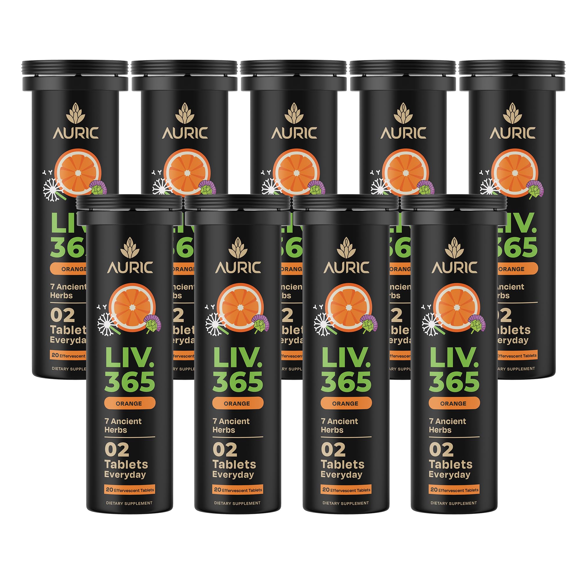 Auric Liver Support tablets in packaging for easy daily detox routines.