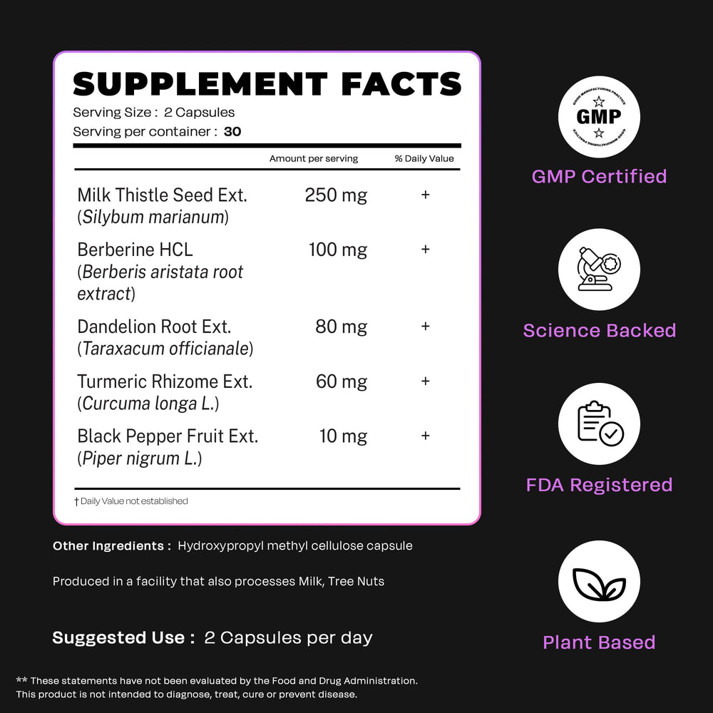 Auric Milk Thistle Plus capsules with glass of water for daily dose.