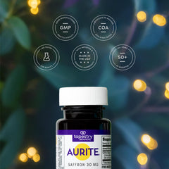 Aurite Saffron saffron strands close-up signaling premium saffron extract