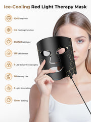 Aurphany E106A worn on face demonstrates full-coverage treatment for targeted skincare.