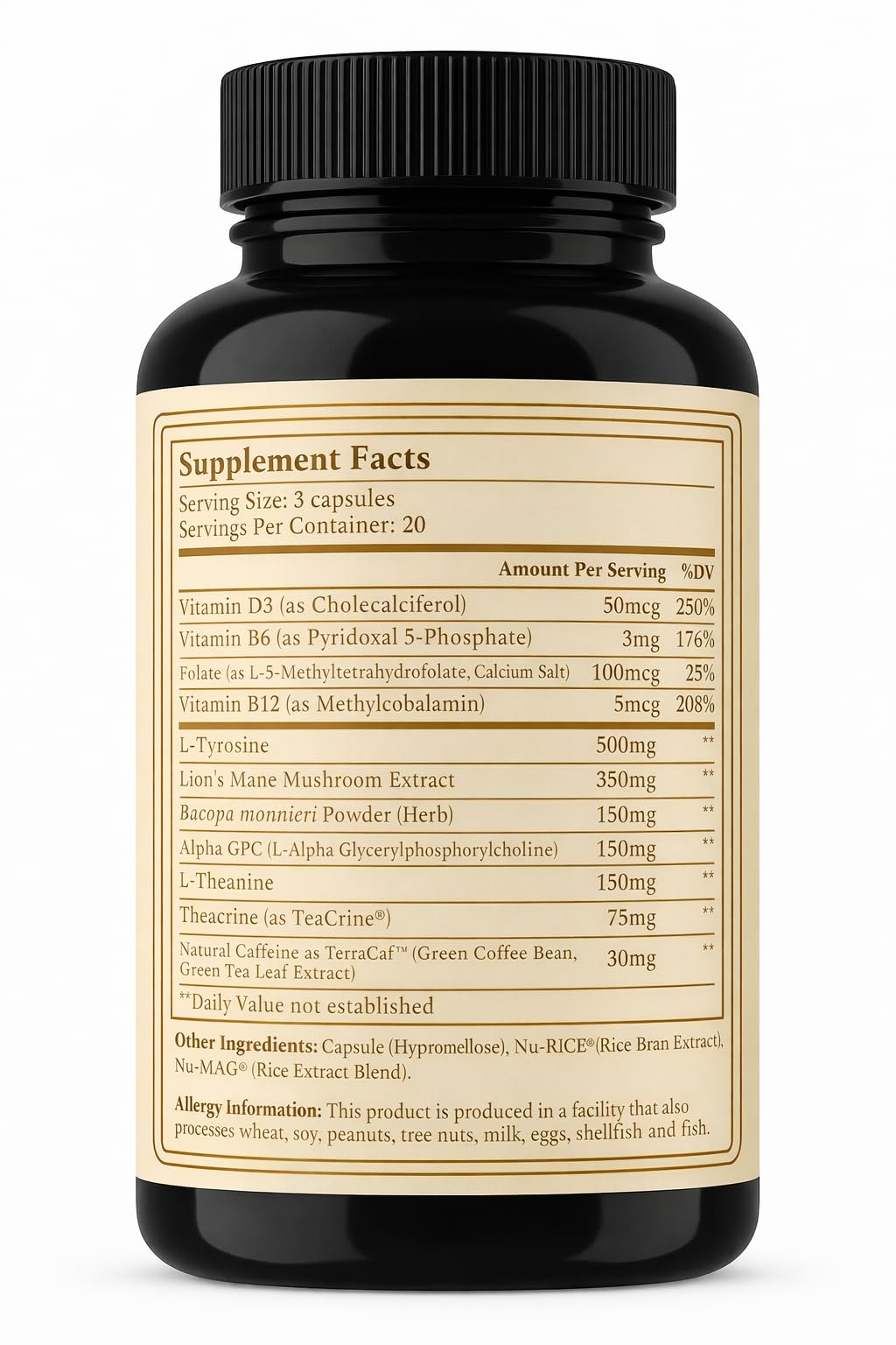 AURUM BOTANICA B6 B12 D3 blister highlights methylated vitamins.