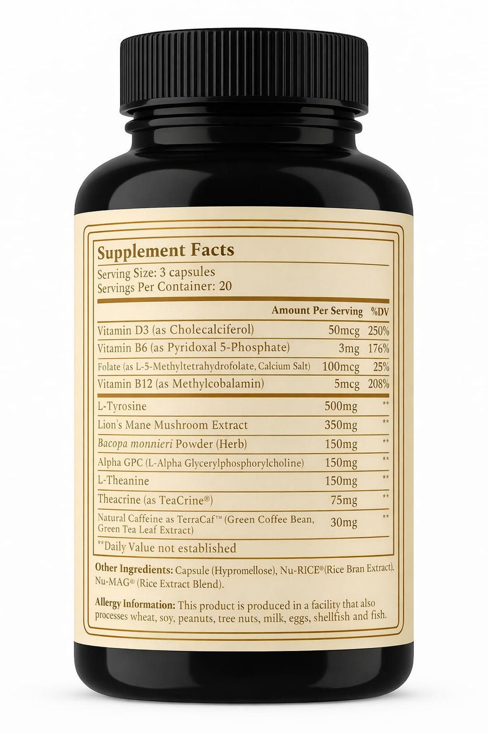 AURUM BOTANICA B6 B12 D3 blister highlights methylated vitamins.
