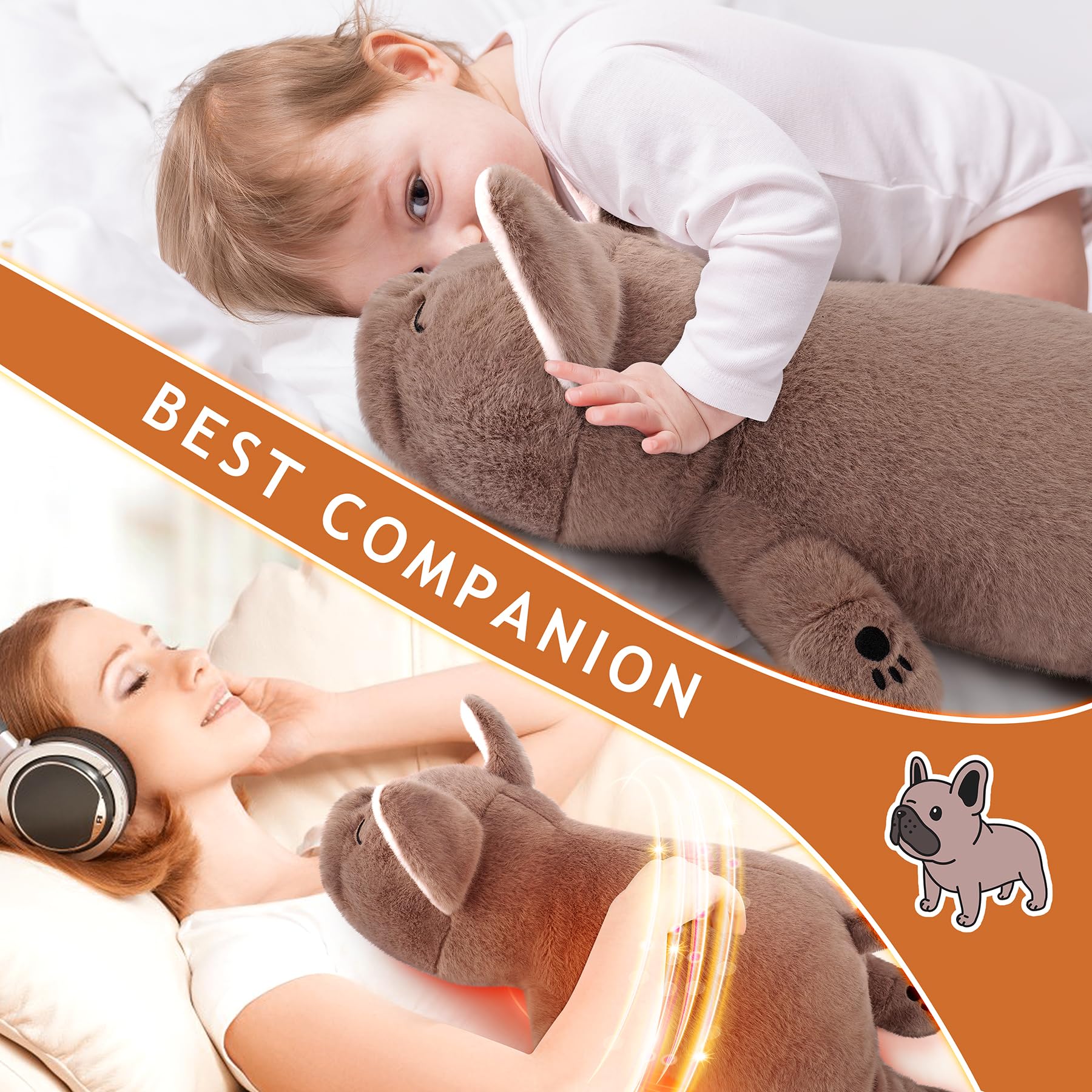 Auspicious Beginning French Bulldog plush designed for bedroom comfort and relaxation