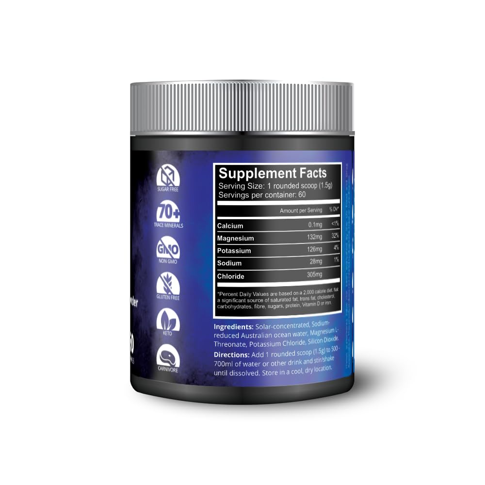 Aussie Trace Minerals scoop showing powder texture and easy measuring for precise servings