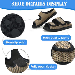 AUSTYLCO diabetic slippers featuring breathable mesh for dry, cool feet.