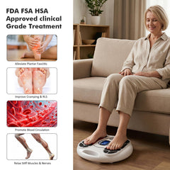 Auxoliev foot massager with remote control for easy operation.