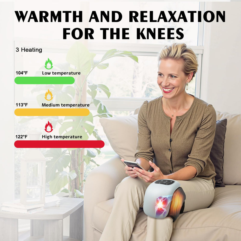 Auxoliev knee massager cordless design for portable relief anywhere