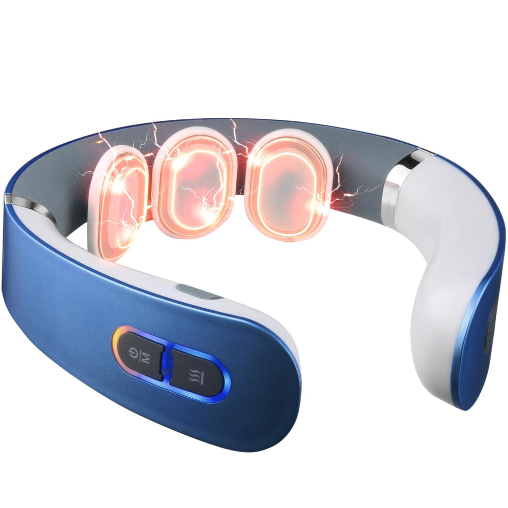 Auxoliev neck massager heat function for relaxing neck tension at home