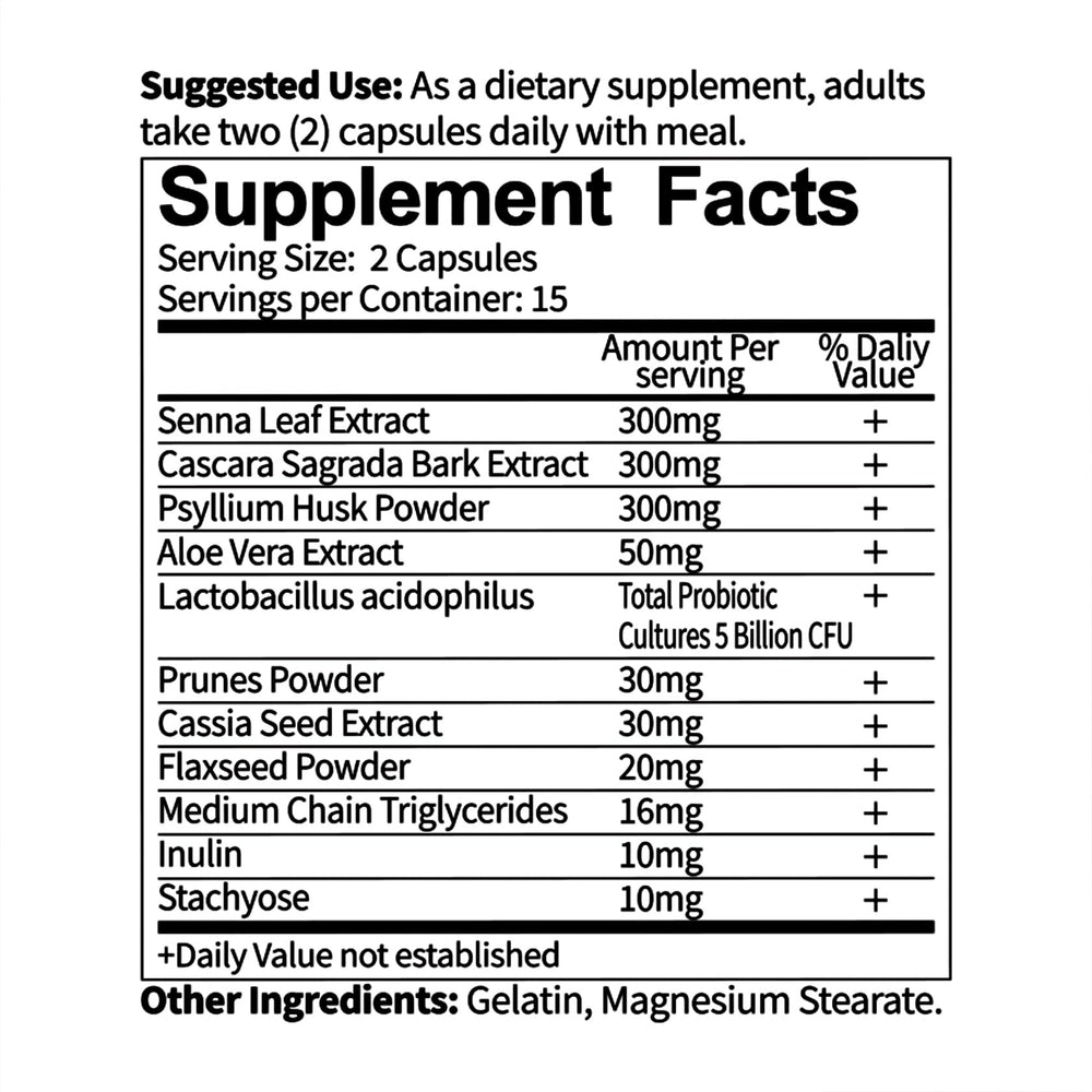 Person taking AvailNaturals Ultra Gut Daily Cleanse capsules with a meal