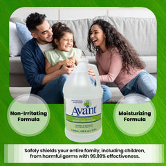 Avant benzalkonium chloride active ingredient highlighted as a reliable antiseptic base.