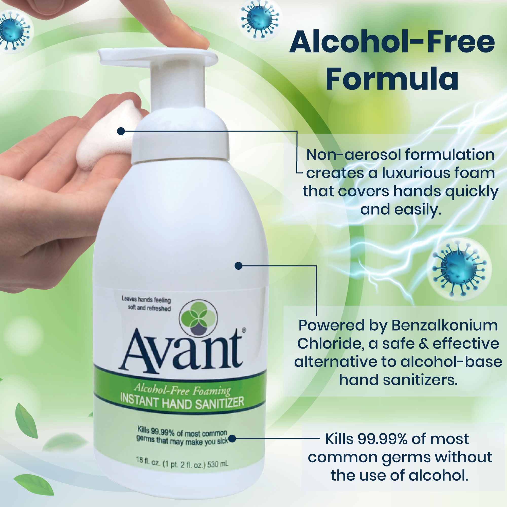 Avant hand application rub and warm wash demonstrates even distribution.