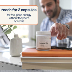 Avantera Elevate glass container with sleek packaging design.